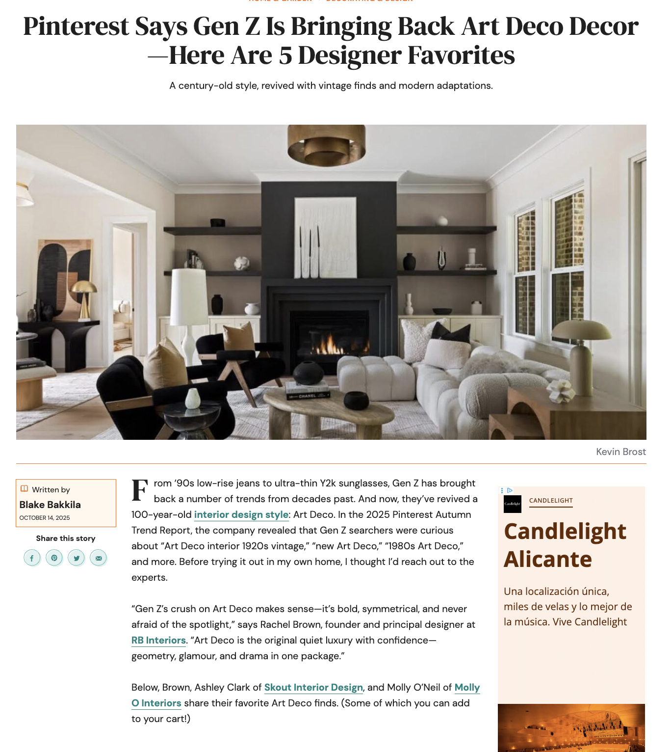 Sunset Magazine | RB Interiors